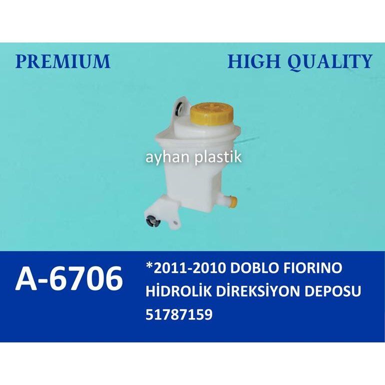 AYHAN HİDROLİK DİREKSİYON YAĞ DEPOSU KAPAKLI FIAT FIORINO 09> LINEA 09> DOBLO 10> (51958898)