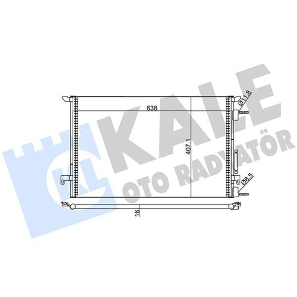 KALE RADYATOR KLİMA KONDENSERİ VECTRA C AL/AL 688X668X16 (13101839)