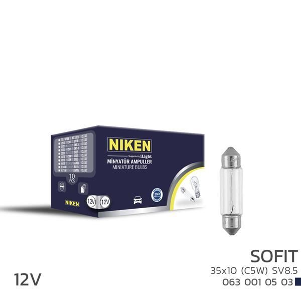NIKEN NIKEN SOFIT AMPUL 5W 35X10 12V 10LU