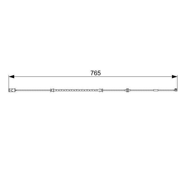 BOSCH ÖN FREN BALATA FİŞİ İKAZ KABLOSU ASTRA G 99-05 ZAFIRA 99-05 768MM (13153473)