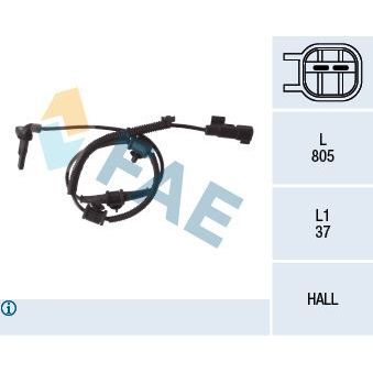 FAE ÖN ABS TEKERLEK HIZ DEVİR SENSÖRÜ OPEL INSİGNİA A 08 17 1.4-1.4 LPG-1.6-1.6 T-1.8-2.0 T-2.0 E85T (1235053)