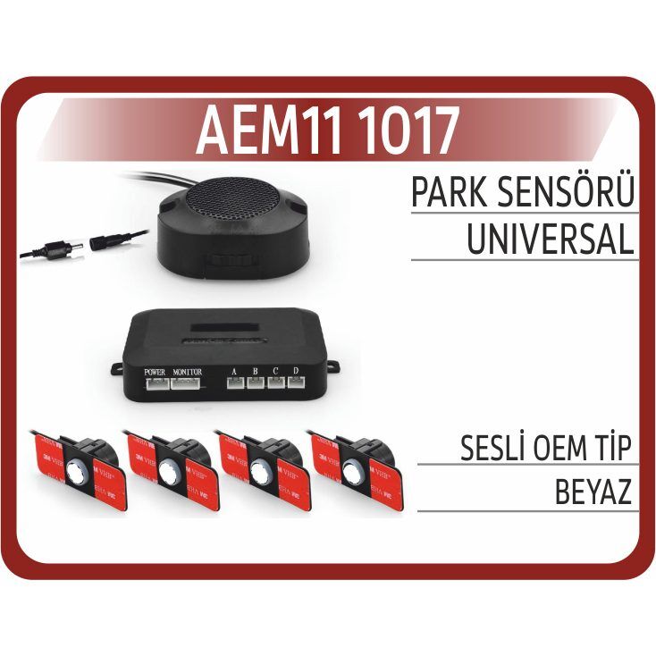 AEM PARK SENSÖRÜ SESLİ OEM TİP BEYAZ