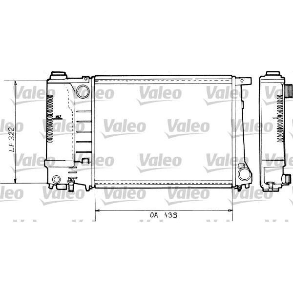 VALEO MOTOR SU RADYATORU BMW M30 M43 M44 M52 M20 M50 E30 E36 (17111712982)