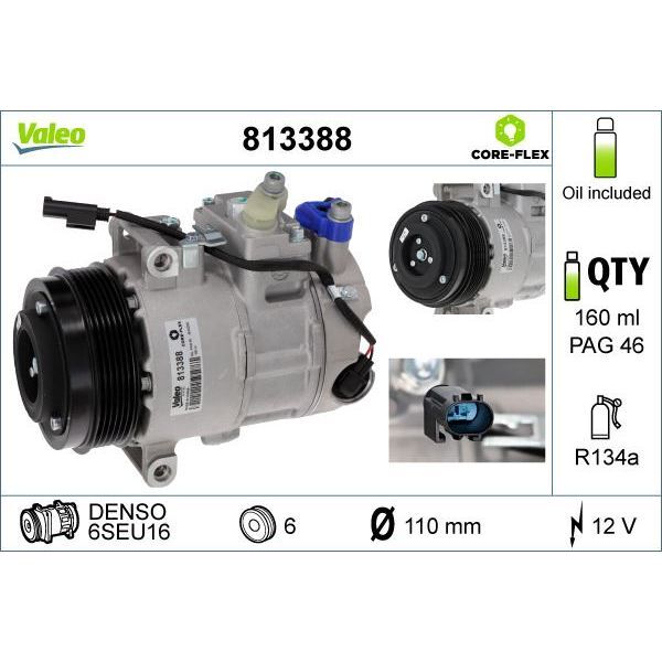 VALEO KLİMA KOMPRESÖRÜ W204 (A0008302500)