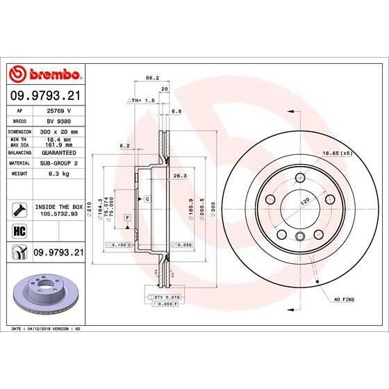 BREMBO FREN DISKI ARKA BMW F20 F21 F22 F23 E90 E91 E92 E93 F30 F31 F32 E81 E87 (34216792227)