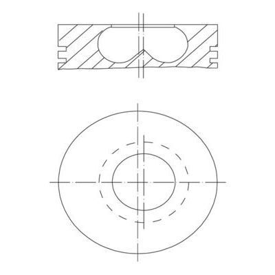 MAHLE PISTON SEGMAN 84.50MM BMW B37 B47 F10 F20 F30 F40 G20 G30 G22 F32 F34 F36 G32 G11 F48 F15 MINI F54 F55 F56 F57 F60 (11258519401)