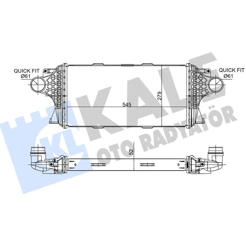 KALE RADYATOR TURBOSARJ RADYATORU MERCEDES W166 X166 C292 (A0995002800)