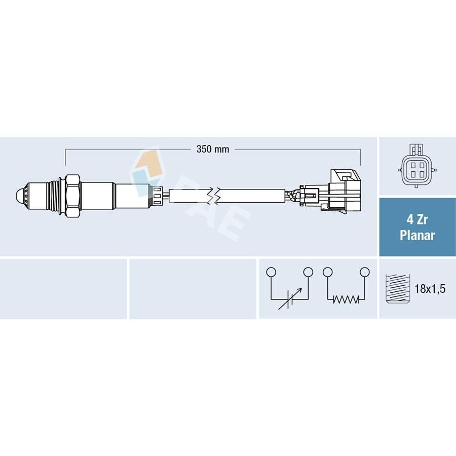 FAE OKSİJEN SENSÖRÜ KONUM 1 OPEL VECTRA C 2.2 Z22SE (12573936)