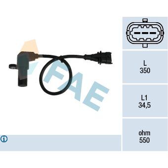 FAE KRANK MİL SENSÖRÜ ASTRA G 98-00 -VECTRA B 95-00 -ZAFIRA 1.8 16V 00 (6238459)