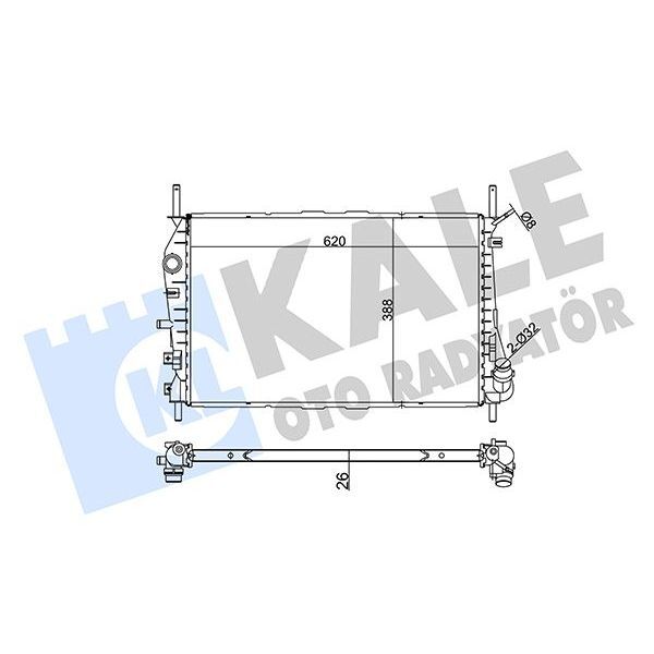 KALE RADYATOR MOTOR SU RADYATORU MONDEO 2.0TDCI 2.2TDCI 01>07 KLIMALI (1216264)