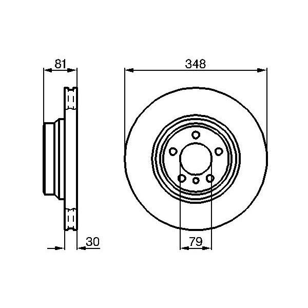 BOSCH FREN DISKI ON BMW E65 E66 (34116750267)
