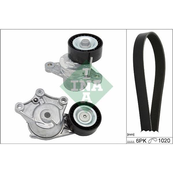 INA ALTERNATÖR GERGİ KİTİ PARTNER-BERLINGO-P208-P308-P2008-P5008-TEPE-C5-C4-C3-DS3 DV6 1.6HDİ 12- (1611277480)