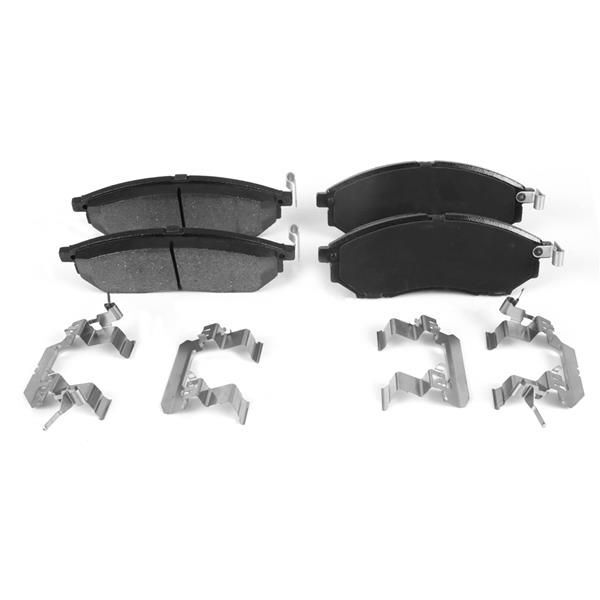 OTOZONE FREN BALATASI ÖN RENAULT KOLEOS 08> NISSAN NAVARA 2.5L YD25DDTI D40 4X2 4X4 10-> / PATHFINDER 2.5L YD25DDTI DCI R51 17MM METAL İNDİKATÖRLÜ KLIPSLİ 17MM (410603072R)