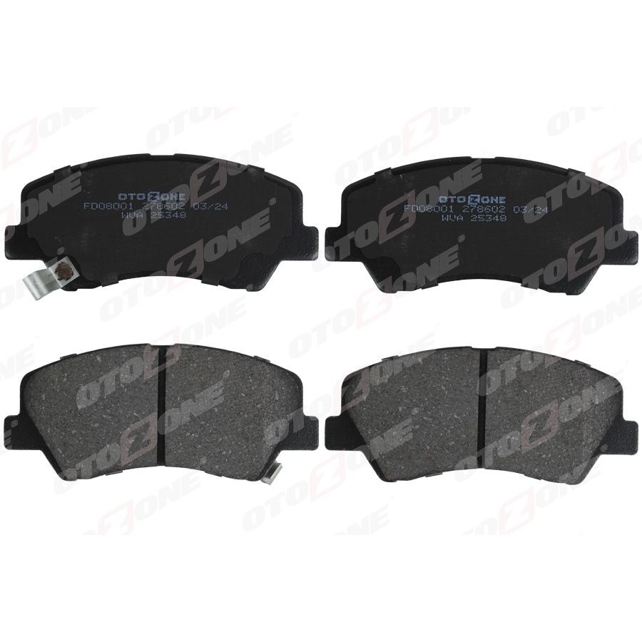 OTOZONE ÖN FREN BALATA HYUNDAI ACCENT BLUE 1.4L 1.6L BENZINLI 10-> 1.6L CRDI DIZEL 10-> / ELANTRA 1.6L D4FB G4FG 6 VITES 16-> / KIA RIO 1.4L D4FC 11-> (581011RA00)