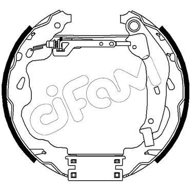 CIFAM ARKA FREN BALATA YAY TAKIMI SİLİNDİR KİTİ CITRO N C1 II 14> PEUGEOT P108 14> TOYOTA AYGO 14> (4241.N2)