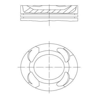 MAHLE PISTON SEGMAN 82 MM STD BMW B38 B15 A B58 B30 A F20 F30 F40 F45 F46 F32 F36 F48 F39 (11258638448)
