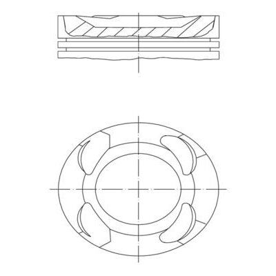 MAHLE PISTON SEGMAN 82 MM STD BMW B38 B15 A B58 B30 A F20 F30 F40 F45 F46 F32 F36 F48 F39 (11258638448)