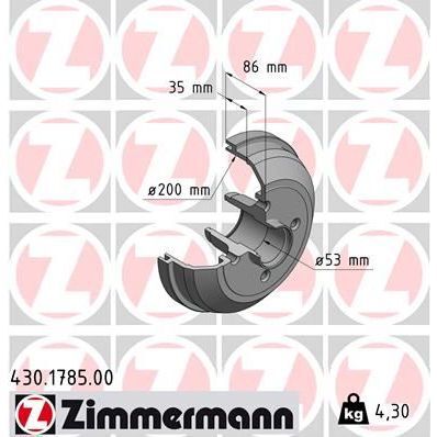 ZIMMERMANN ARKA FREN KAMPANA CORSA C 01 11 ABS SİZ (24401369)
