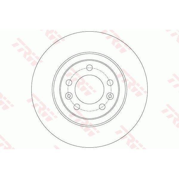 TRW ARKA FREN AYNASI P508 1.6VTI-1.6THP-1.6HDI-2.0HDI 10 > 290X12X10 (4249.E0)