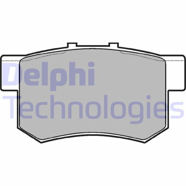 DELPHI ARKA FREN BALATA HONDA CIVIC 1.6L D16 VTEC VTI 01-05 / 1.4L 1.6L 96-01 / 1.6L R16A2 VTEC SEDAN 06-> / ACCORD 2.0L F20 90-98 / LEGEND 3.2L 91-96 / SUZUKI SX4 1.6L M16A RW416 05-> (43022S2A000)