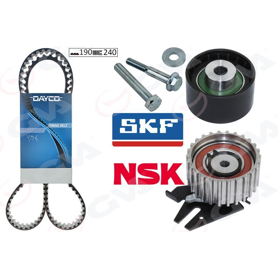 GVA EKSANTRİK GERGİ KİTİ 190X240 BRAVO 96>DOBLO 01>MAREA 99-02 1.9JTD KTB458 KTB818 BEYAZ TEFLONLU (71736726)