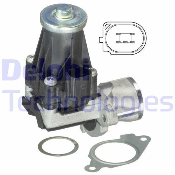 DELPHI EGR VALFİ OPEL ASTRA J 10 CORSA D 06 FIAT DOBLO 10 PANDA 12 GRANDE PUNTO 06 PUNTO EVO 10 1.3D MTJ-CDTİ (55216292)