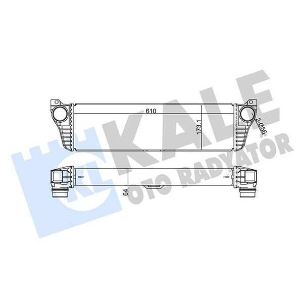 KALE RADYATOR TURBOSARJ RADYATORU MERCEDES VITO W639 03 (A6395011301)