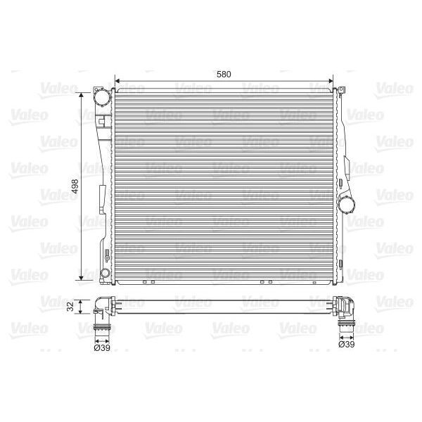 VALEO MOTOR SU RADYATORU BMW N47 N46 M54 M57 E83 (17113400013)