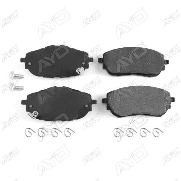 AYD ÖN FREN BALATA TOYOTA AURIS COROLLA 1.33L 1.6L 1NR-FE 1ZR-FAE NRE180 ZRE181 ZRE185 12- / 1.4L 1ND-FTV NDE180 12- (0446502390)