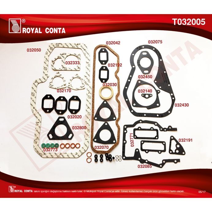 ROYAL MOTOR TAKIM CONTA. SİLİNDİR KAPAKSIZ J9 DZL (K019738)