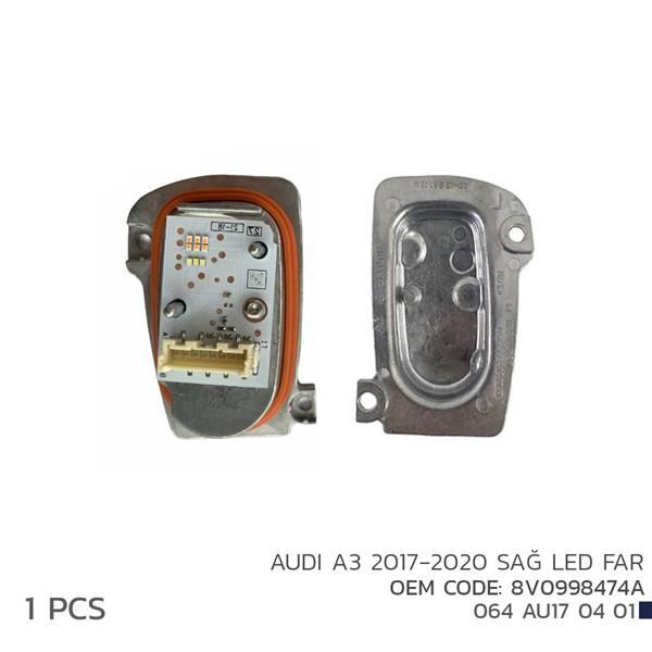NIKEN AUDI A3 2017-2020 SAĞ LED FAR MODÜL 8V0998474A (8V0998474A)