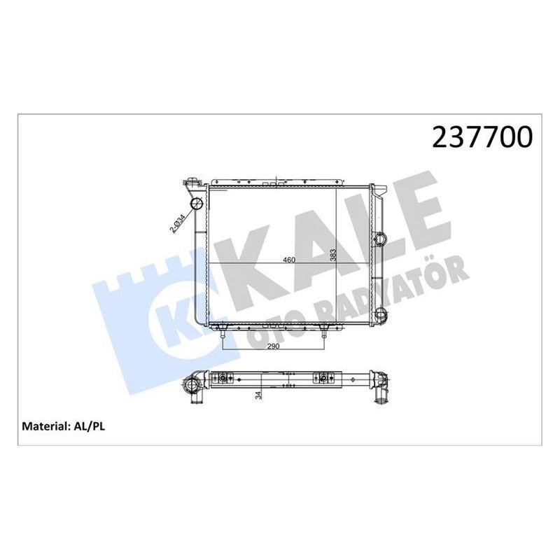 KALE RADYATOR RADYATÖR BORULU R11 FLASH 2 SIRA AL PL SİSTEM (7702188511)