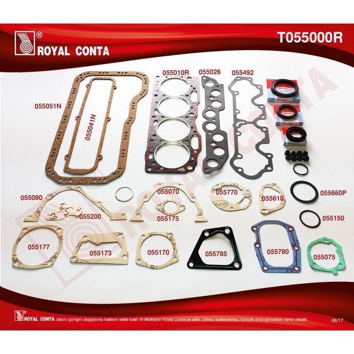 ROYAL MOTOR TAKIM CONTA CORTECO KEÇELİ TMPR-TİPO 1.6