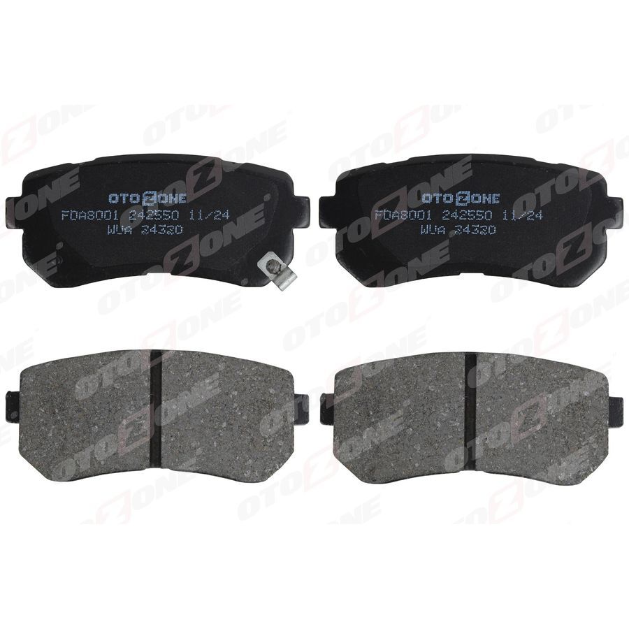 OTOZONE ARKA FREN BALATA HYUNDAI ACCENT ERA 1.4L G4EE 06-10 / İ30 1.4L 1.6L 08-> / İX35 1.6L G4FD GDİ 11-> / KIA CEED 1.4L 1.6L 07-> / SPORTAGE 1.6L G4FD GDİ 09-> / RIO 1.4L 1.6L 05-> SÜRTÜNME YÜZEYI DÜZ (583020ZA00)