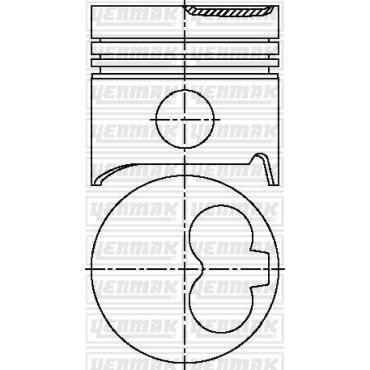 YENMAK PISTON SEGMAN Q78.0MM STD -RENAULT-VOLVO-R 11-R 5-R 9 R 11-R 5-R 9