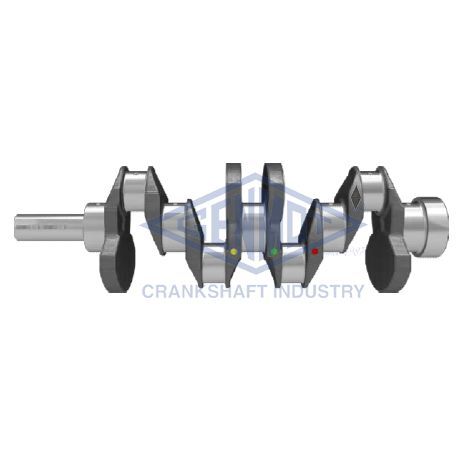 GENMOT KRANK MİLİ HYUNDAI H100. STAREX 2.5L D4BH TC TCI 04-12 / GALLOPER 99-03 / KIA BONGO. K2500 TCI 03-> / MITSUBISHI L200 2.5L 4D56 K64T K74T 96-07 / L300 2.5L 4D56 P15V 86-06 DÖVME ÇELİK (2311142010)