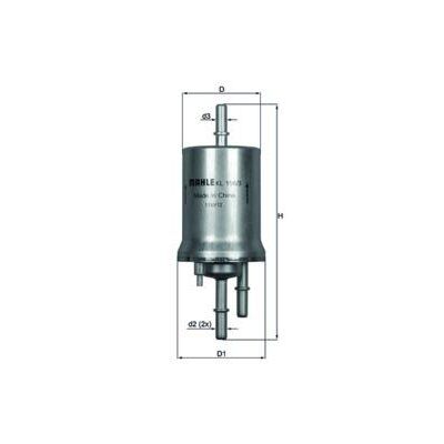MAHLE YAKIT FİLTRESİ GOLF V-JETTA III-POLO IV-CADDY III-FABIA II-OCTAVIA II-A3-IBIZA IV-1.4-1.6 16V 4 BAR (6Q0201051A)