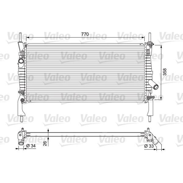 VALEO MOTOR SU RADYATORU TRANSIT V347 2.2TDCI 2.4TDCI 3.2TDCI 06 KLIMALI (1373156)