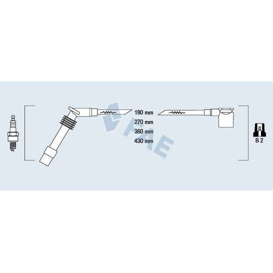 FAE BUJİ KABLOSU TAKIMI OPEL CORSA B-COMBO B 93 00 1.2-1.4İ C12NZ-X12SZ-14NZ-X14SZ (1612608)