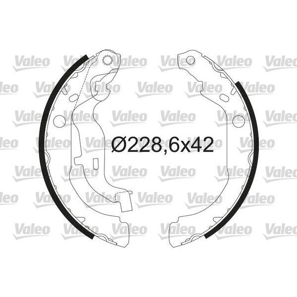 VALEO ARKA PABUÇ BALATA DACIA DUSTER 1.5 DCİ-1.6-1.6 16V 4X4 228.6X42 (440605238R)