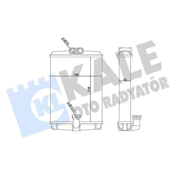 KALE RADYATOR KALORIFER RADYATORU MERCEDES W210 W220 C215 R170 C208 A208 (A2108300661)