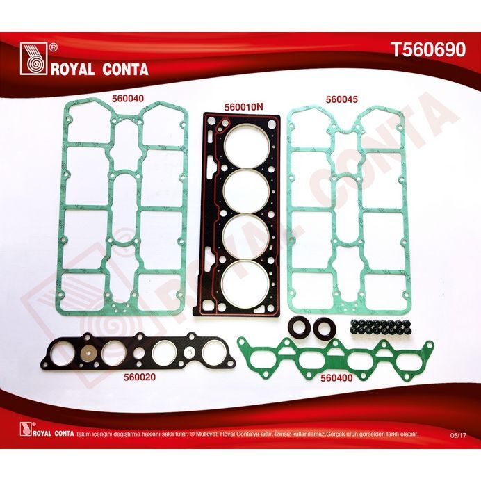 ROYAL ÜST TAKIM CONTASI SKC KEÇE SUBAP LAS RENAULT MEGANE I 2.0 16V F7R (7701468814)