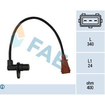 FAE KRANK MİL DEVİR SENSÖRÜ P205-P206-P306-P405-P406-BOXER-PARTNER-BERLINGO-JUMPER-JUMPY-XANTIA-XSARA 1. 9 DW8 1.8 XU7 2.0 XU10 1.6 XU5 (1920.C3)