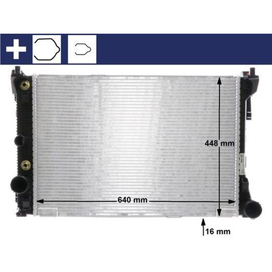 MAHLE MOTOR SU RADYATORU MERCEDES W204 S204 C204 W212 S212 C207 A207 X204 R172 (A2045002203)