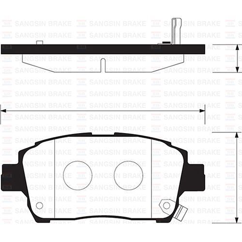 SANGSIN ÖN FREN BALATA TOYOTA YARIS 1.3L 2NZ-FE NCP10 JAPON ÜRETIM 99-02 ABS LI ARAÇLAR IÇIN (0446517101)