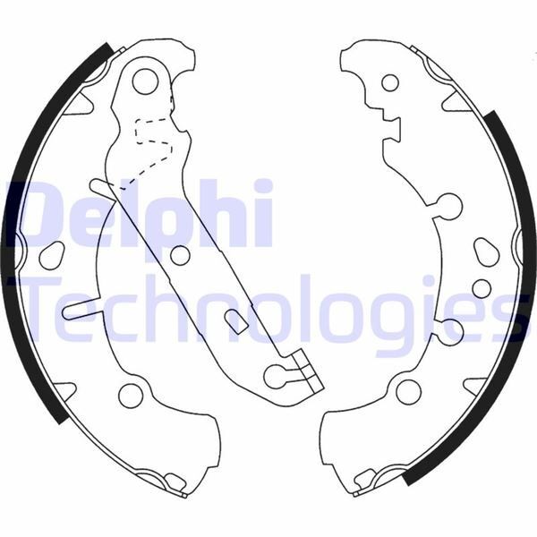 DELPHI ARKA FREN BALATASI FIESTA V 01>08 FUSION 02>14 KA 1.6I 03> KAMPANALI (2S612200AA)