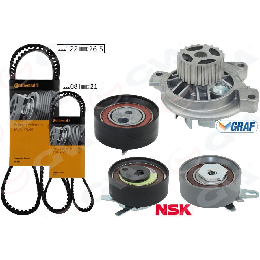 GVA DEVİRDAİMLİ TRİGER SETİ 122X26.5 -081X21 T4 2.5TDI - LT35 2.5TDI ACV-ANJ-AVR (074198119)