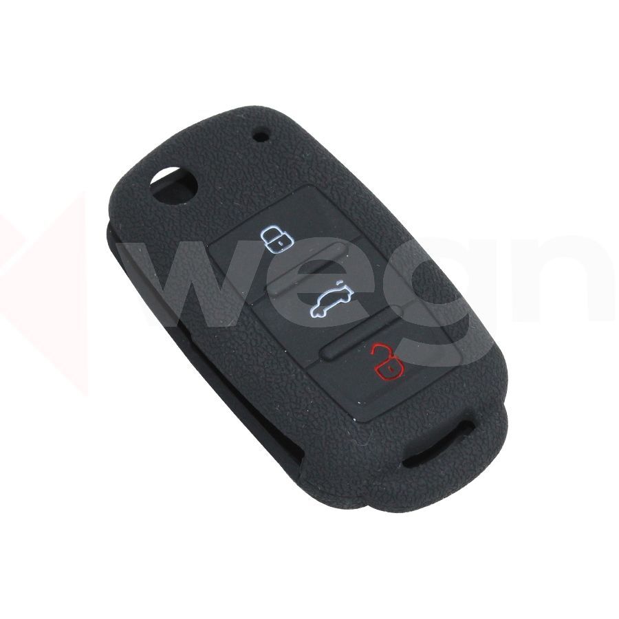WEGNA KONTAK ANAHTAR KUMANDA KORUYUCU KILIF SİLİKON SİYAH VW CADDY-JETTA-POLO-GOLF 6-SEAT LEON (AKSESUAR)