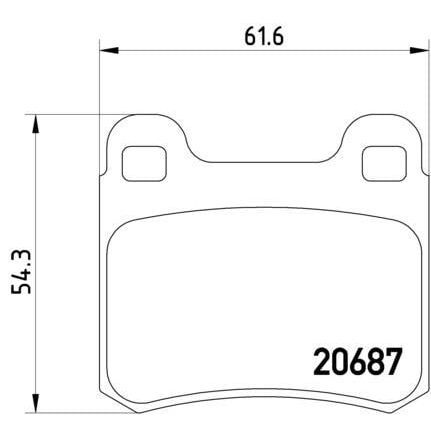 KALE BALATA FREN BALATASI ARKA MERCEDES W201 83>93 (A0014200120)