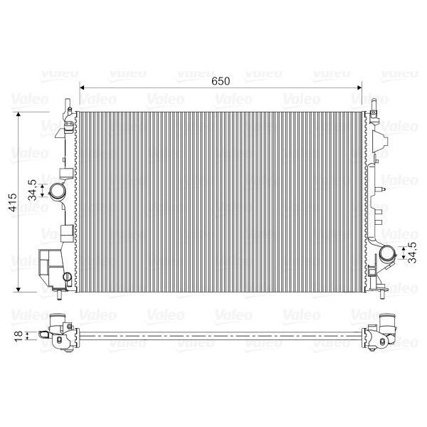 VALEO MOTOR SU RADYATÖRÜ OPEL VECTRA C 02 08 1.6 Z16XEP (1300283)